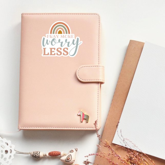 "Beten Sie noch mehr Sorgen weniger" individuell g Aufkleber (Von Creator hochgeladen)