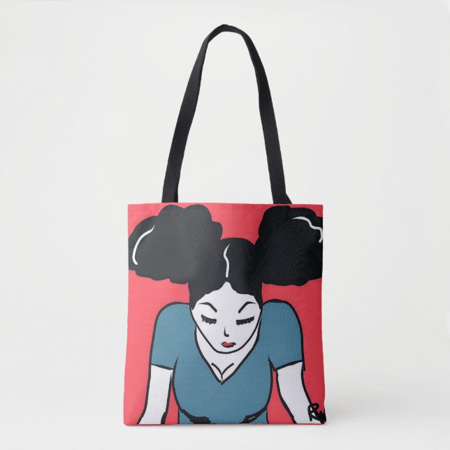 Beten Sie über es Leinwand-Taschen Tasche (Vorderseite)