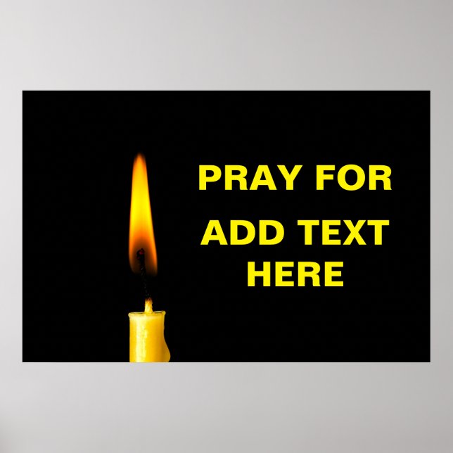 Beten Sie um Text Poster (Vorne)
