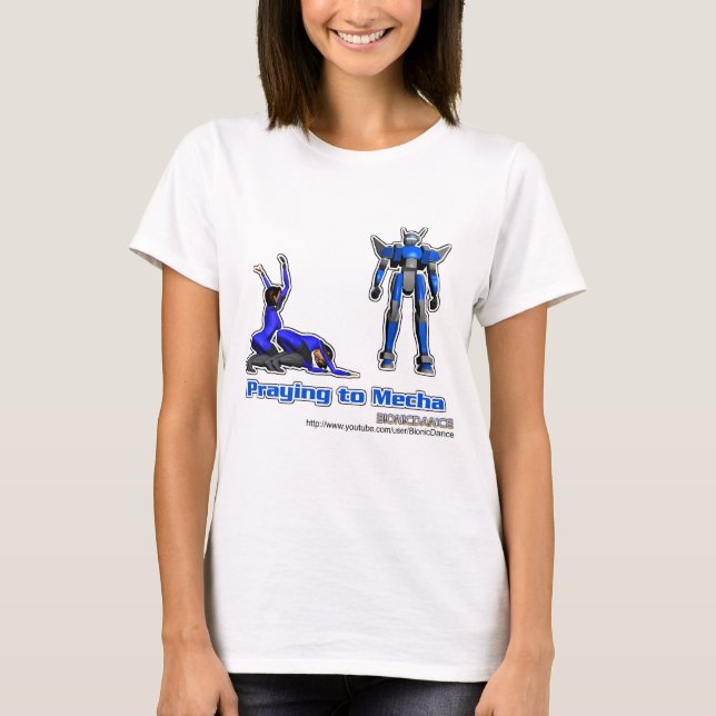 Beten zu Mecha T-Shirt (Vorderseite)