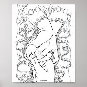 Betende Familie - Kunstdruck Poster