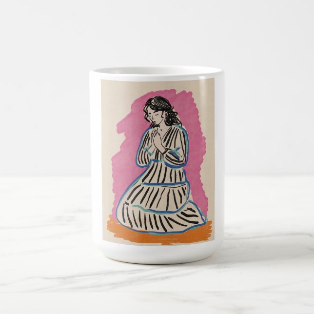 Betende Frau Kaffeetasse (Mittel)