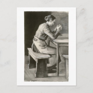 Betende Frau, Vincent van Gogh Postkarte