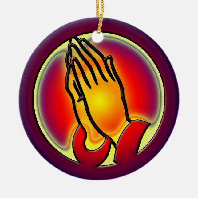 BETENDE HANDverzierung Keramik Ornament (Vorne)