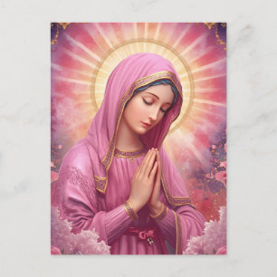 Betende Jungfrau Maria Weihnachten Postkarte