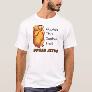 Betender christlicher Entwurf des Gopher T-Shirt