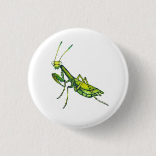 Betender Mantis-Button Button