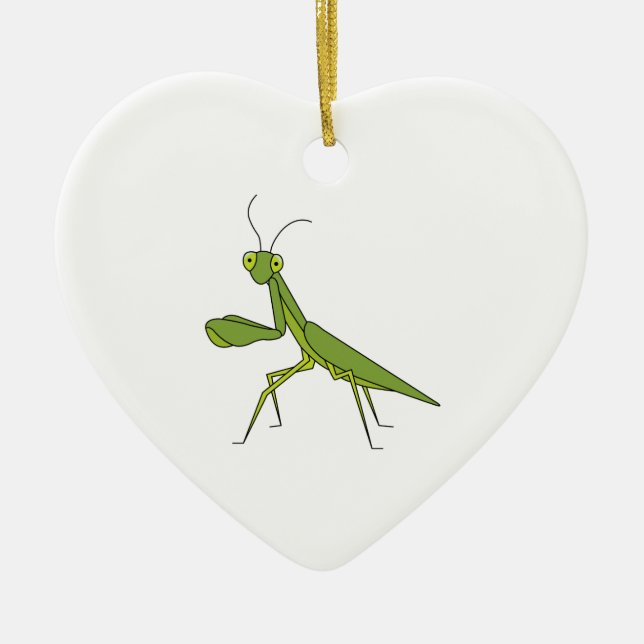 Betender Mantis Keramikornament (Vorne)