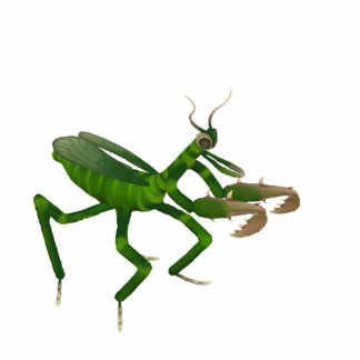 Betender Mantis-Skulptur Freistehende Fotoskulptur