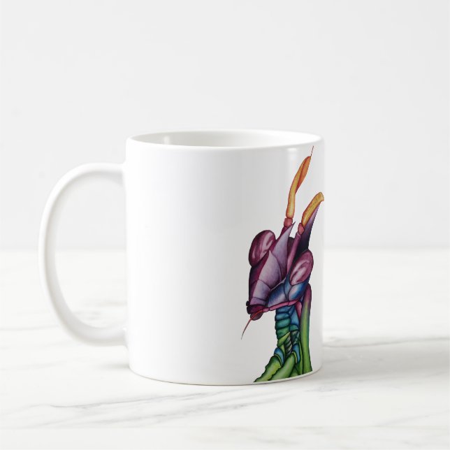 Betender Mantis-Wanzen-Tasse Kaffeetasse (Links)