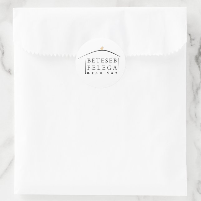 Beteseb Felega Round-Aufkleber Runder Aufkleber (Tasche)