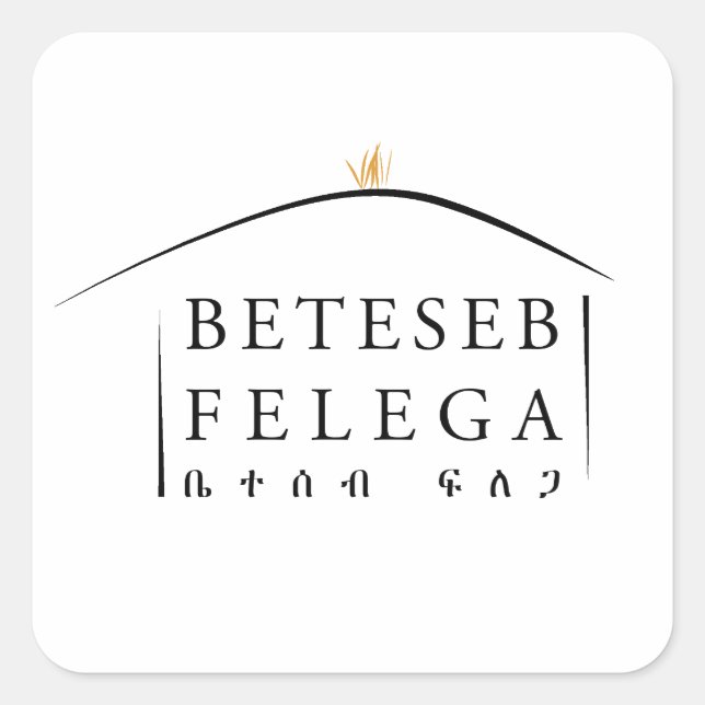 Beteseb Felega Square Aufkleber (Vorderseite)