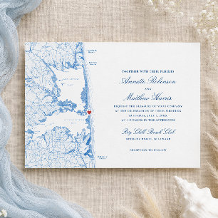 Bethany Beach Big Chill Beach Club Hochzeit Einladung