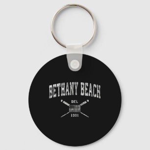 Bethany Beach De Nautical Vintag US Flag T-Shirt Schlüsselanhänger