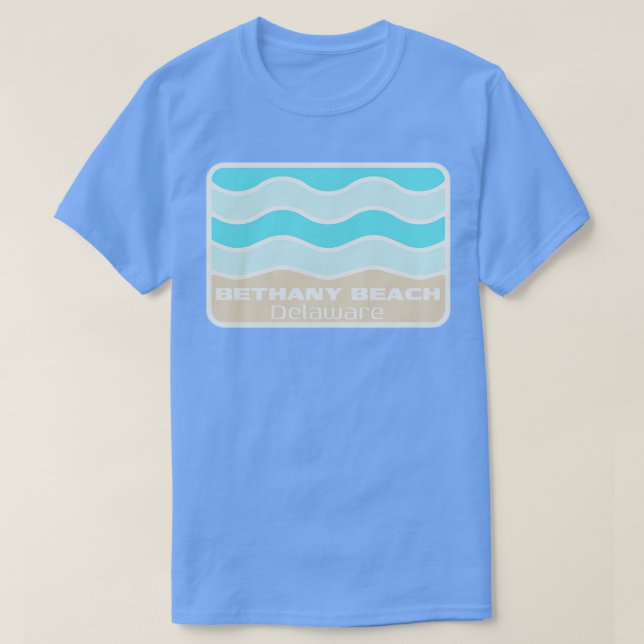 Bethany Beach Delaware Absturzwelle auf einem DE S T-Shirt (Design vorne)