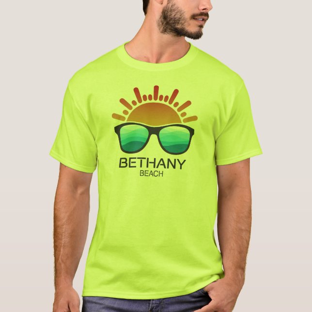 Bethany Beach Delaware Sonnenbrille T-Shirt (Vorderseite)