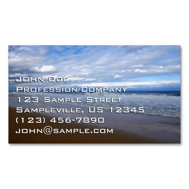 Bethany Beach I Magnetische Visitenkarte (Vorderseite)