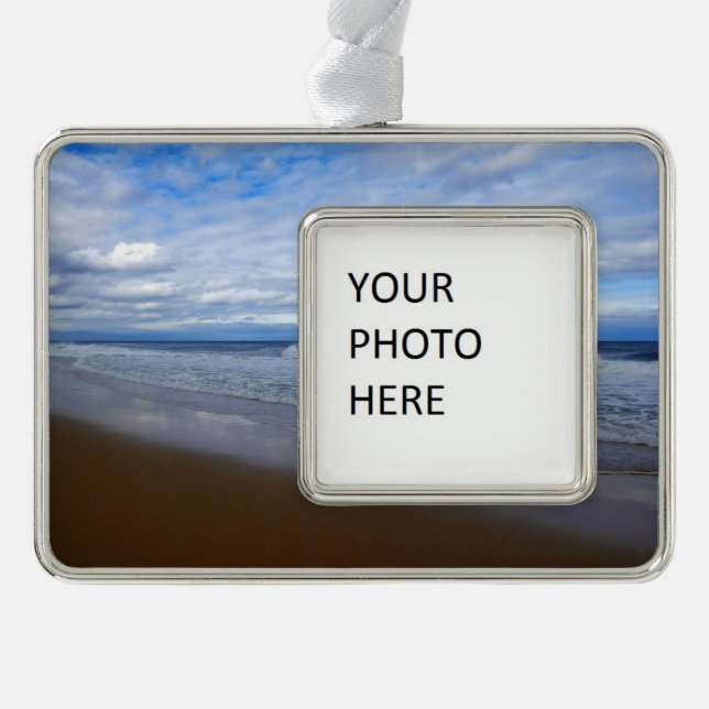 Bethany Beach I Rahmen-Ornament Silber (Vorderseite)