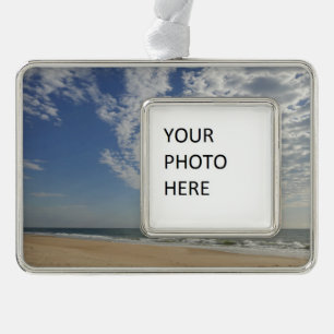 Bethany Beach II Rahmen-Ornament Silber