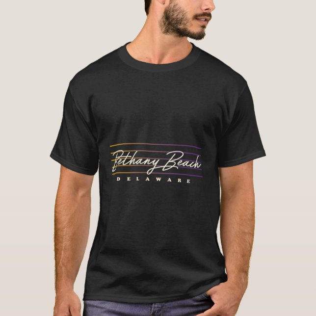 Bethany Beach Retro Style Delaware Shirt (Vorderseite)