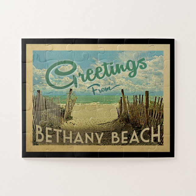 Bethany Beach Vintage Travel (Horizontal)