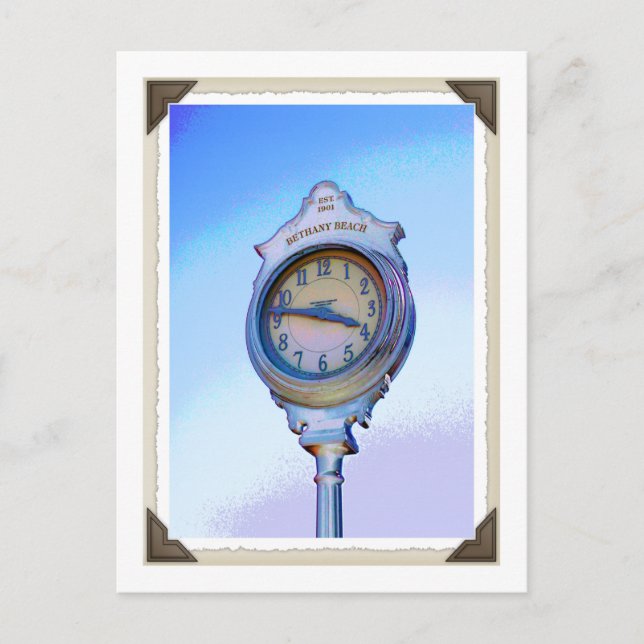Bethany Clock Postkarte (Vorderseite)