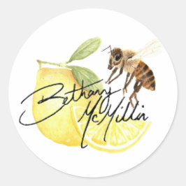 Bethany McMillin Logo-Stickers Runder Aufkleber