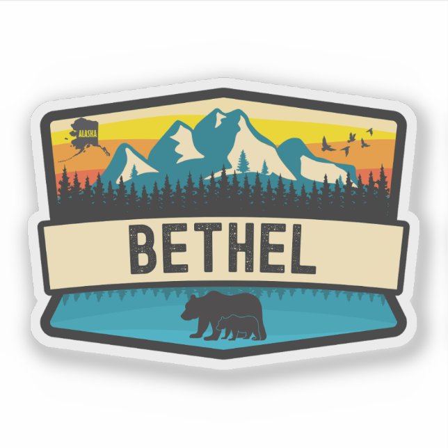 Bethel, Alaska Aufkleber (Vorderseite)