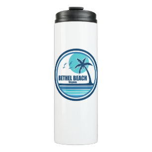 Bethel Beach Virginia Palm Tree Birds Thermosbecher