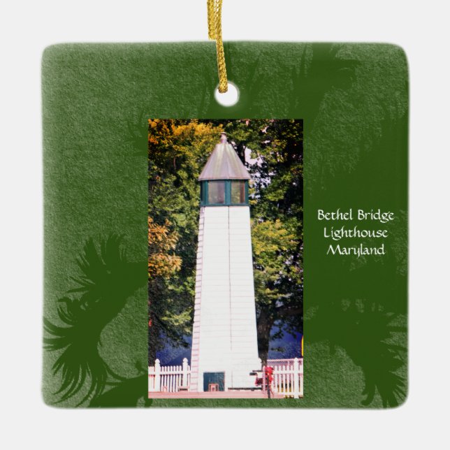 Bethel Bridge Lighthouse Keramikornament (Vorderseite)