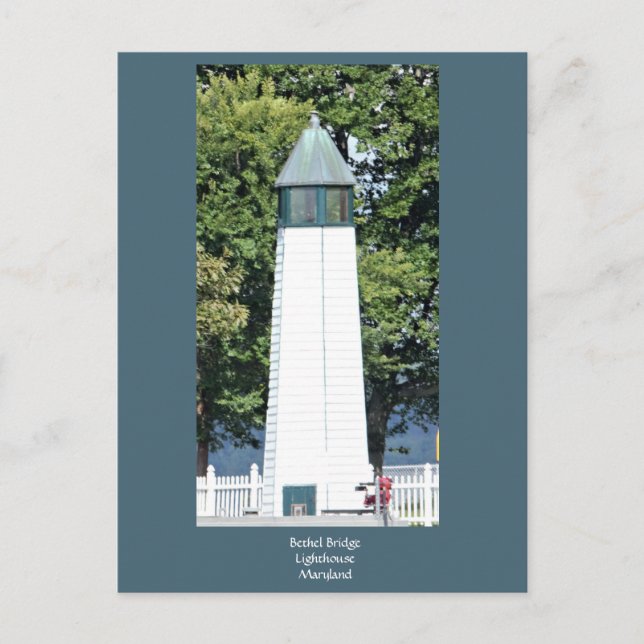 Bethel Bridge Lighthouse Postkarte (Vorderseite)