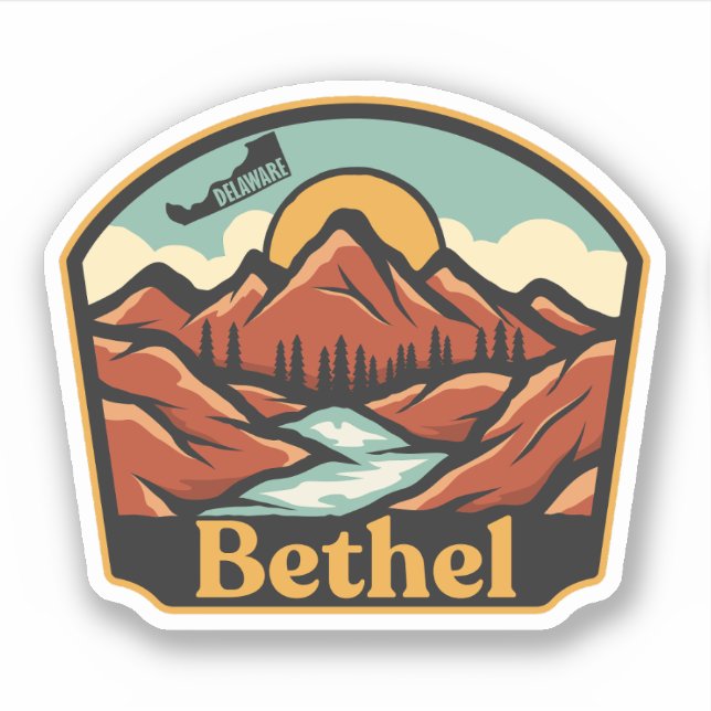 Bethel, Delaware Aufkleber (Vorderseite)