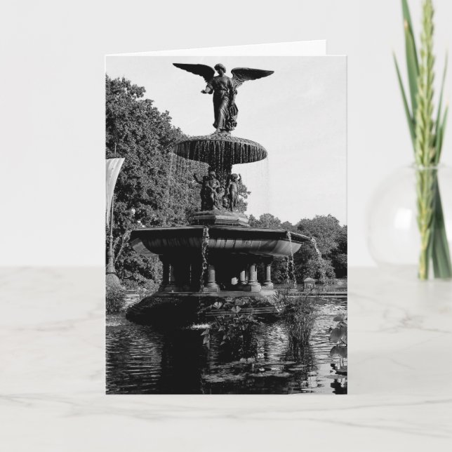 Bethesda-Brunnen in Central- ParkFoto Karte (Vorderseite)