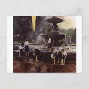 Bethesda Fountain, Central Park, NYC Postkarte