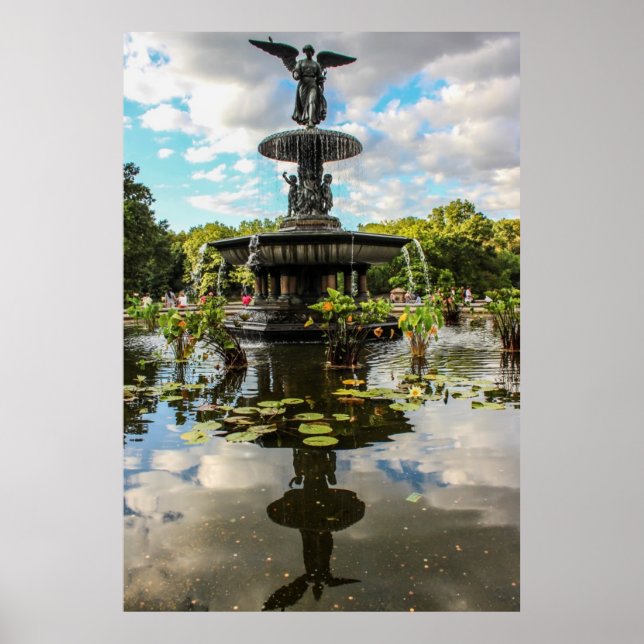 Bethesda Fountain im Central Park Foto Poster (Vorne)