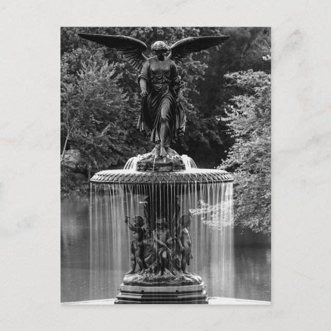 Bethesda Fountain im Central Park Foto Postkarte (Vorderseite)