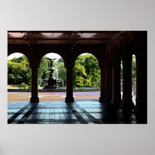 Bethesda-Terrasse in Foto New York Central Park Poster