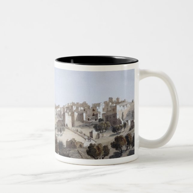 Bethlehem, graviert von Terry Zweifarbige Tasse (Rechts)