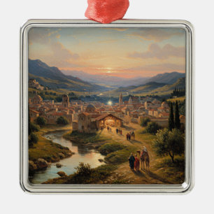 Bethlehem, Krippenszene, Ornament Aus Metall