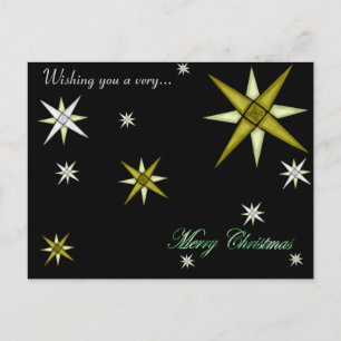 Bethlehem Night Shinting Stars Postkarte