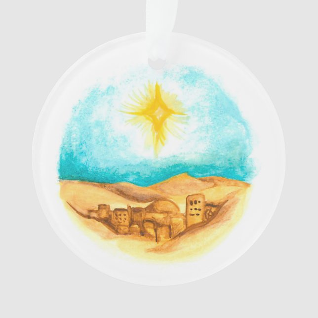 Bethlehem-Ornament Ornament (Vorderseite)