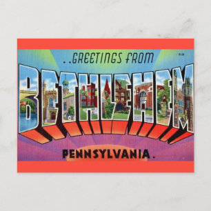 Bethlehem PA Postkarte