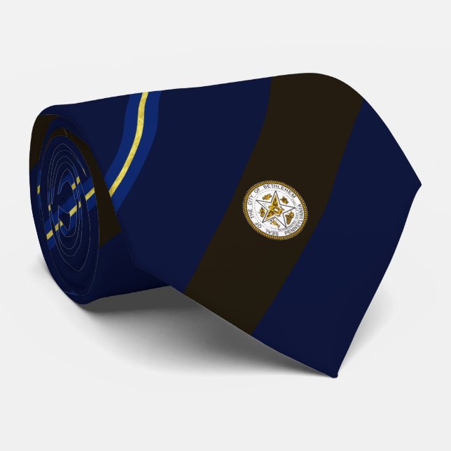 Bethlehem (Pennsylvania) Stadtflagge Neck Tie Krawatte (Gerollt)
