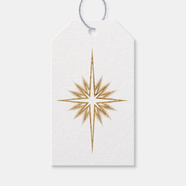 Bethlehem Star Nativity Scripture Christmas Geschenkanhänger (Vorderseite)