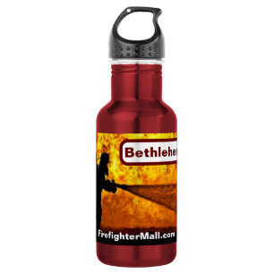 Bethlehem VFD VFD Feuerwehrwasserflasche Edelstahlflasche