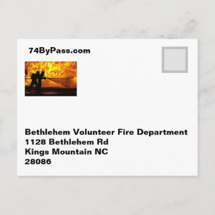 Bethlehem Volunteer Feuerwehr Postkarte