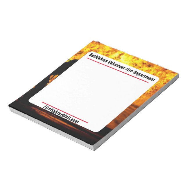 Bethlehem Volunteer Fire Department Notepad Notizblock (Rotiert)