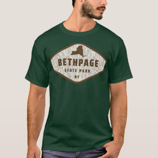 Bethpage Staat Park New York Tree Log Texture Wood T-Shirt