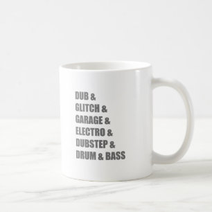 Betiteln Sie Electro-Störschub Dubstep Trommel- Kaffeetasse