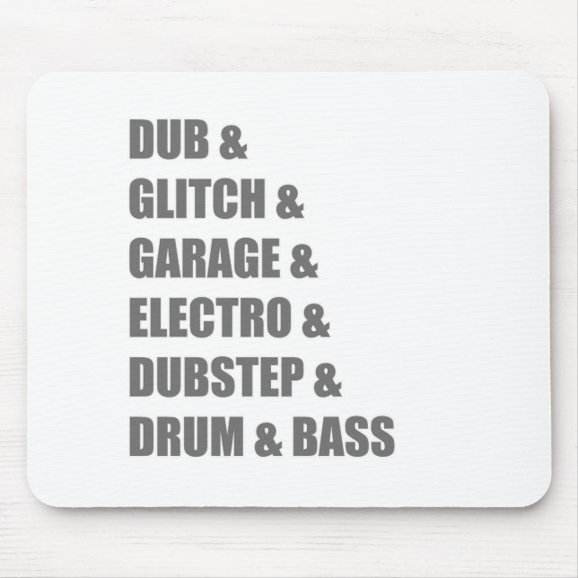Betiteln Sie Electro-Störschub Dubstep Trommel- Mousepad (Vorne)
